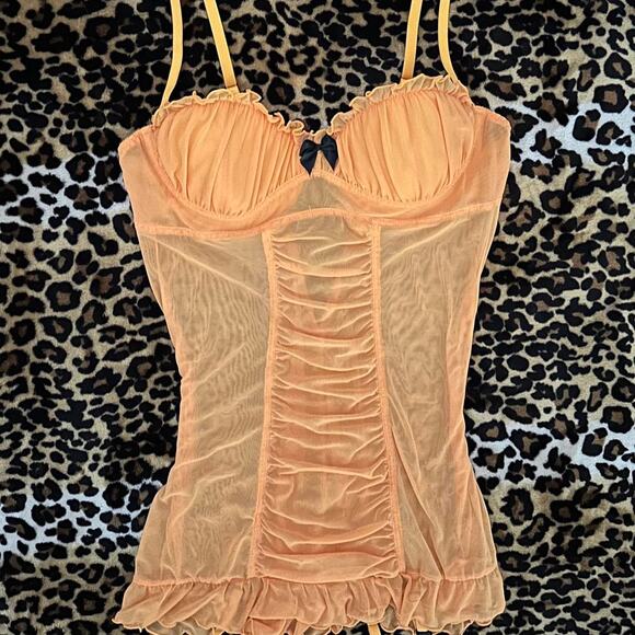 Vintage orange corset - Picture 1 of 3